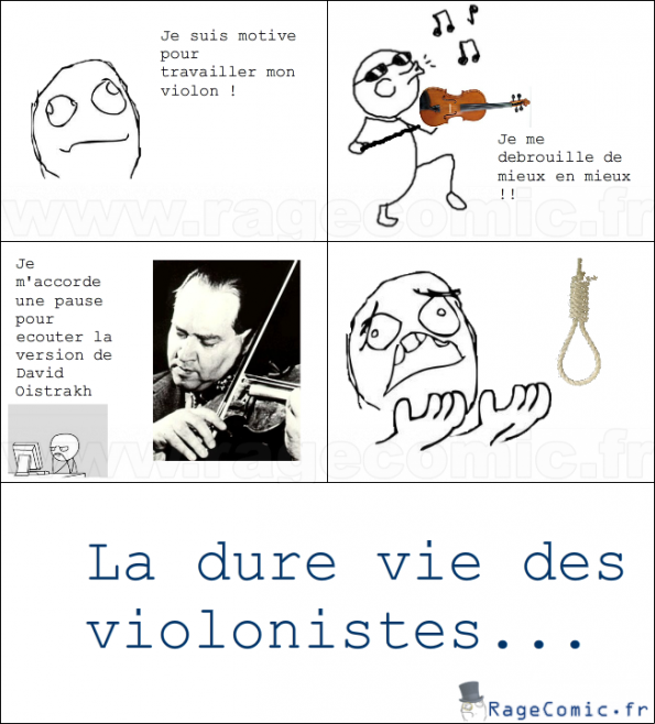 La dure vie des violonistes
