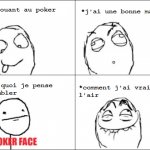 Poker face...