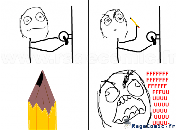 Rage tailler son crayon