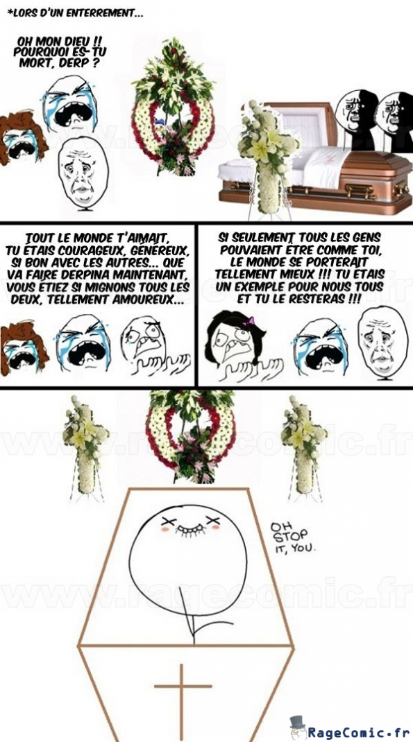 A un enterrement