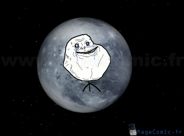 Pluton, forever alone