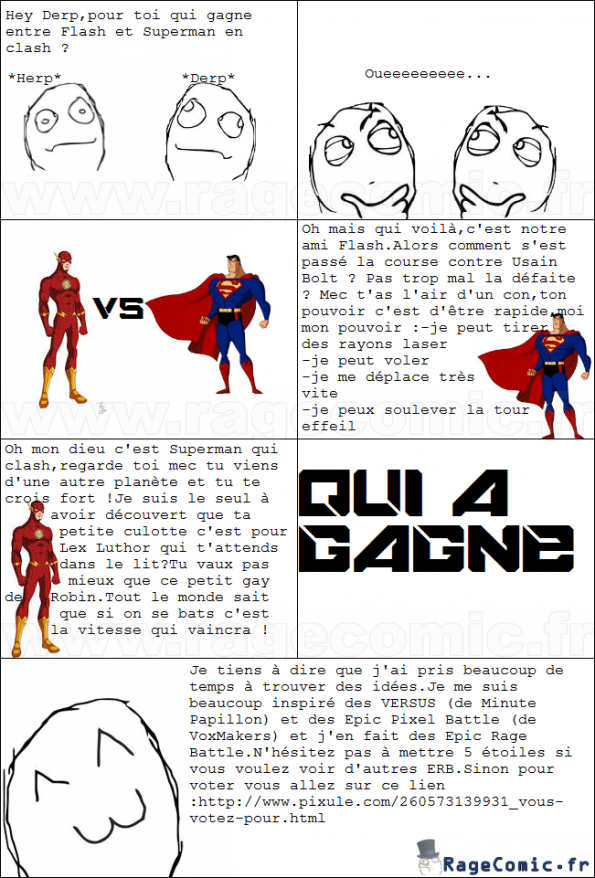 Epic Rage Battle 1:Flash VS Superman
