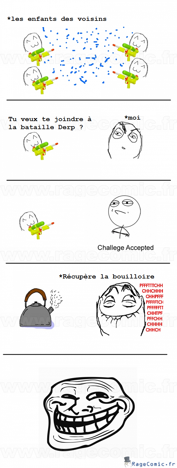 Bataille d'eau troll