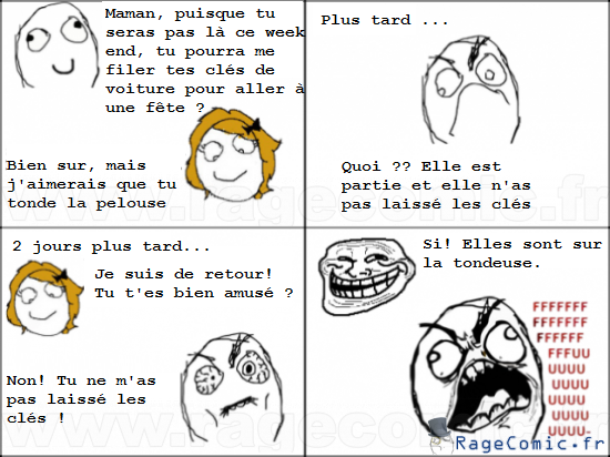 Tu me laisses les clés ?