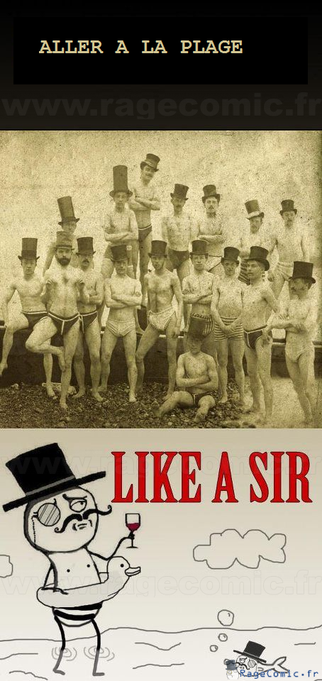 A la plage like a sir A la plage like a sir
