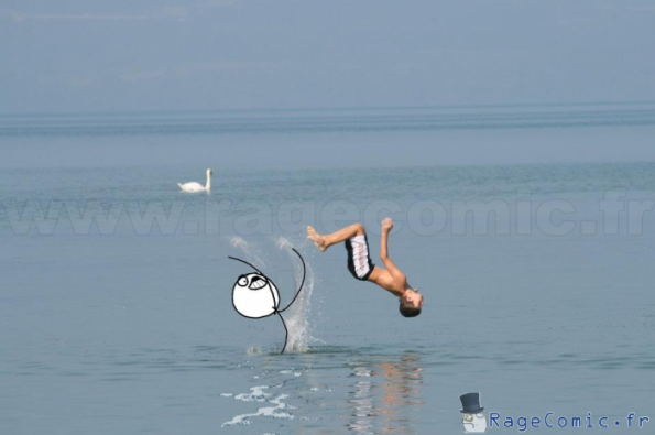 Desk flip à la mer Desk flip à la mer