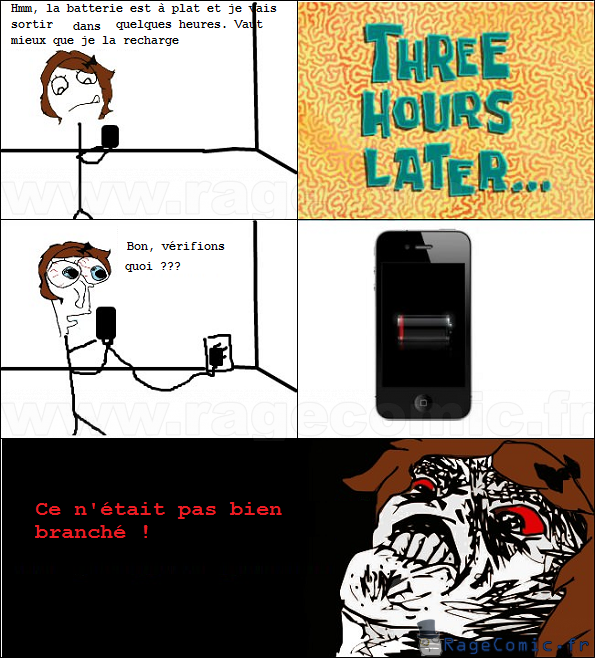 Batterie iPhone rage