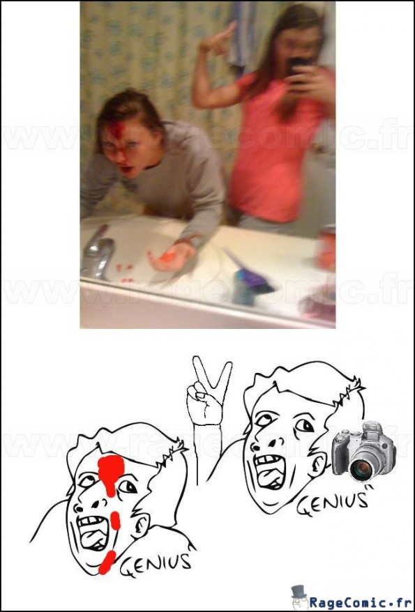 Je saigne, prends une photo !