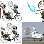 Enfants qui trollent en vélo Enfants qui trollent en vélo