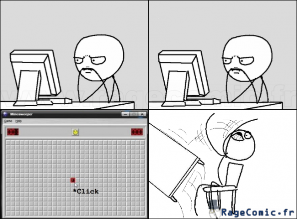 Quand je rejoue au démineur Quand je rejoue au démineur