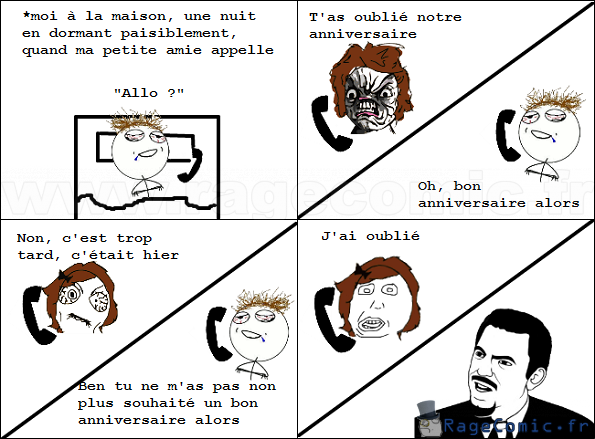 T'as oublié notre anniversaire