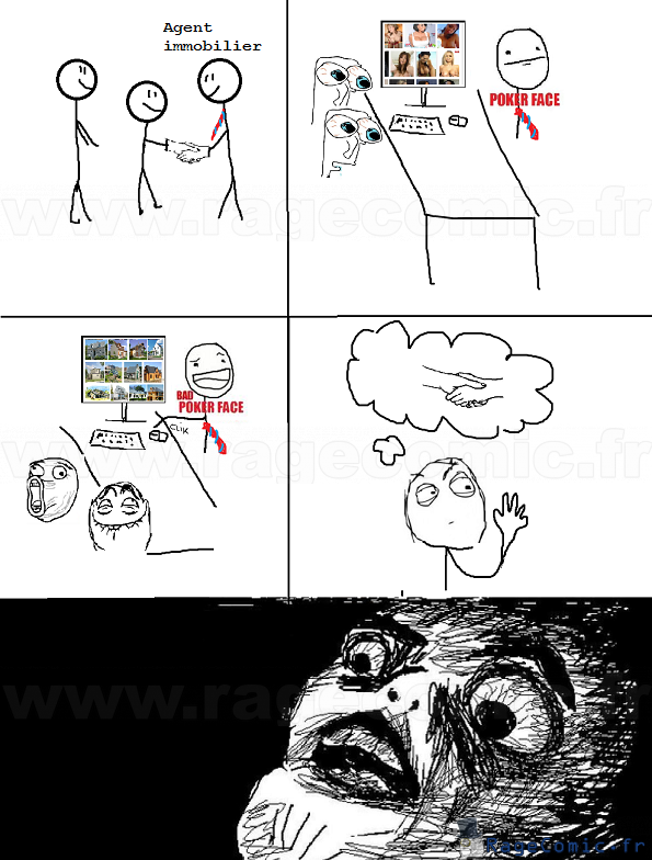 Dans une agence immobilière