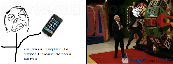 Quand je règle le réveil