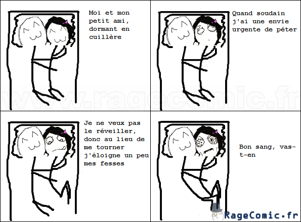 Au final, je lui ai pété dessus