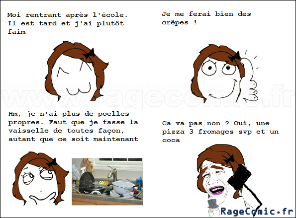 Je ferai la vaisselle... éventuellement