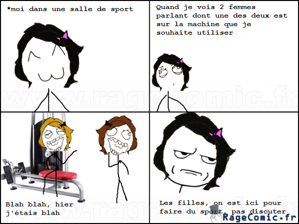 On est ici pour faire du sport