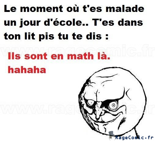 Le plaisir d'être malade