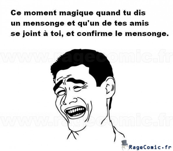 Mensonge entre potes