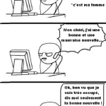 Bonne et mauvaise nouvelle