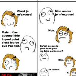 Excuses mec et fille