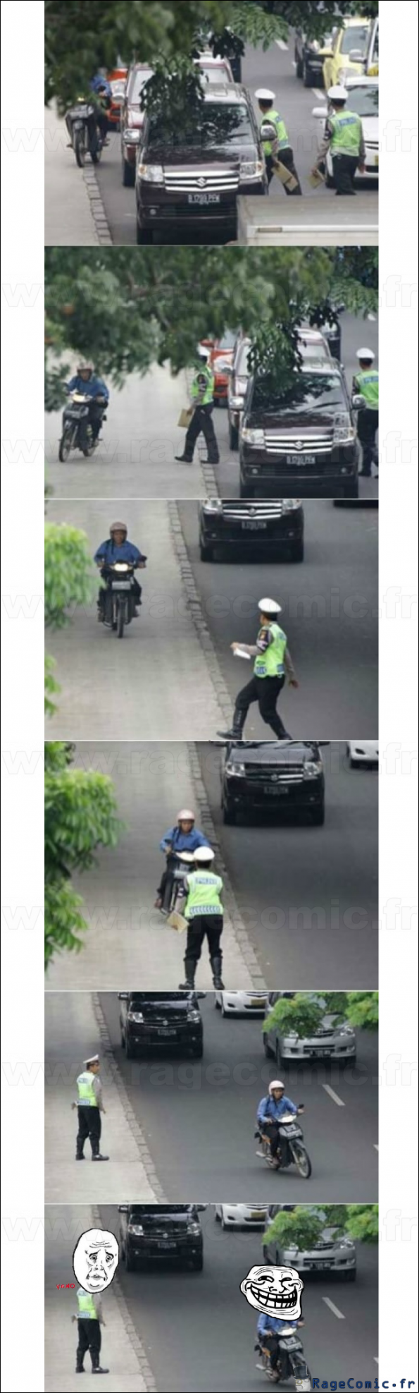 Motocycliste Trolleur