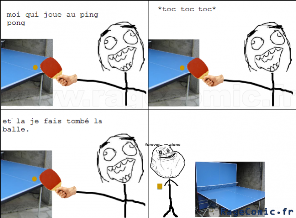 Modération du Ragecomic : ping pong