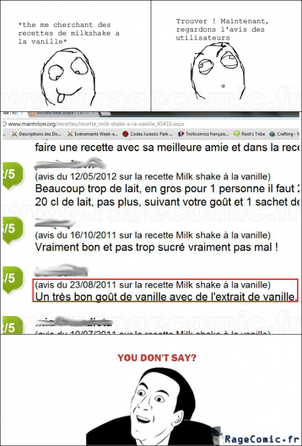 Milk-shake à la vanille Milk-shake à la vanille