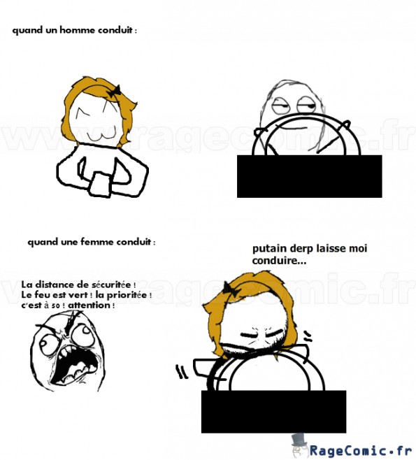 Les hommes et les femmes au volant...