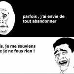 Ne jamais abandonner