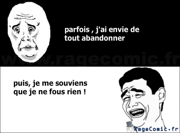 ne jamais abandonner 