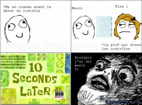 Un merci pour un contrôle