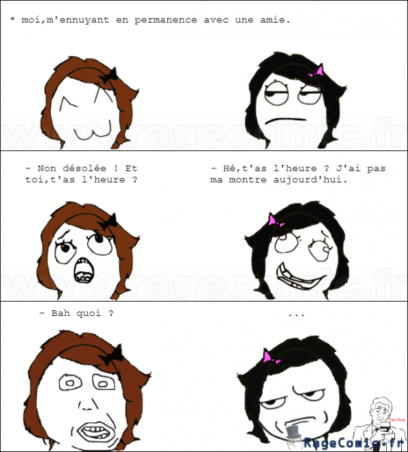 T'as l'heure ? T'as l'heure ?