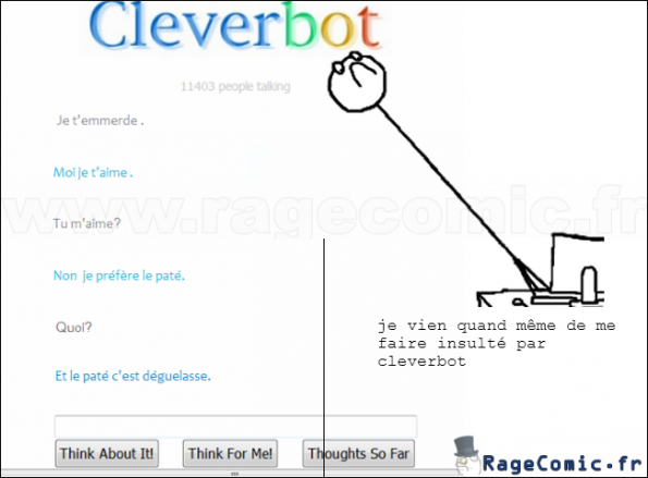 se faire insulter par cleverbot