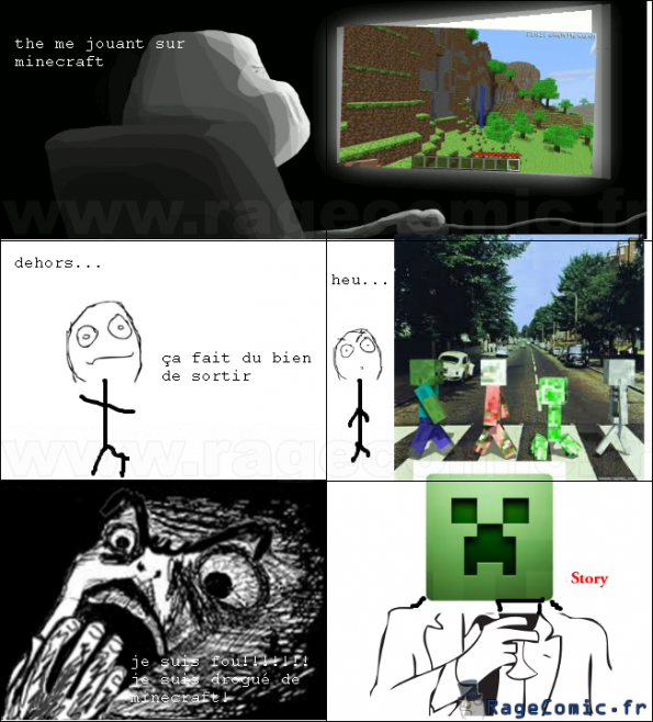 drogué de minecraft