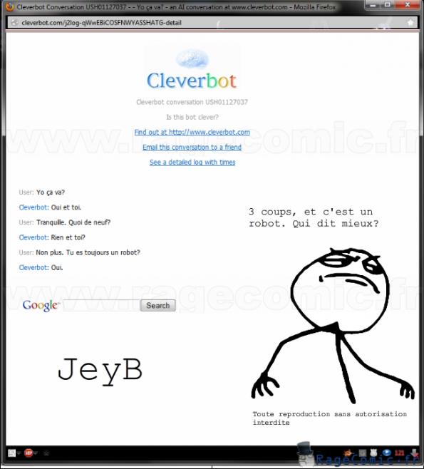 Cleverbot Owned - 3 coups