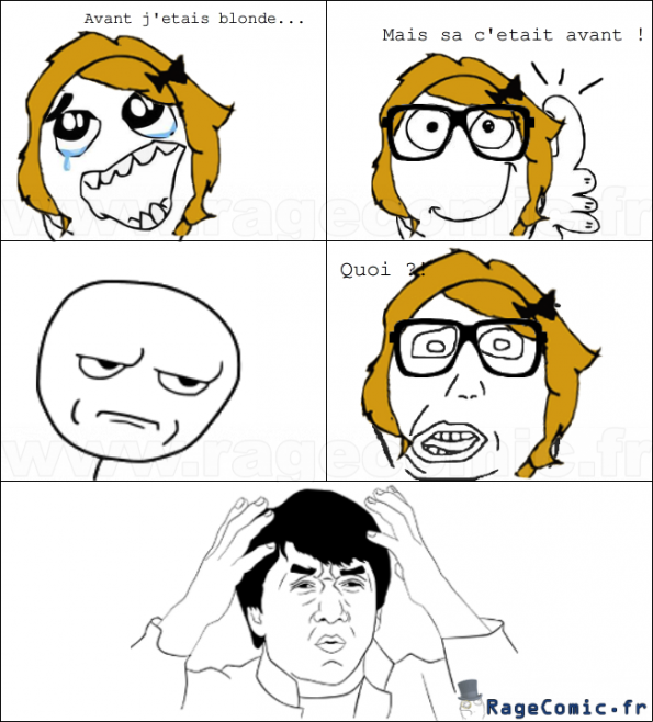 Avant j'étais blonde !