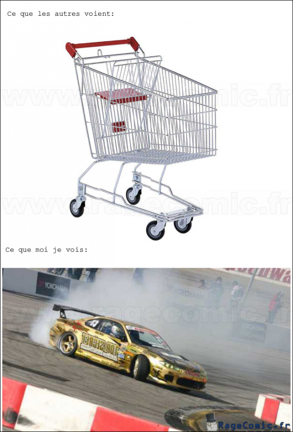 Que je vois un caddie..