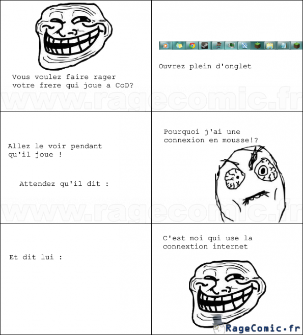 Faire rager son frère ! 