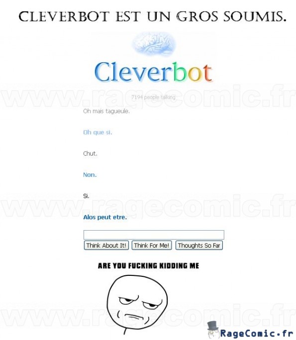Cleverbot et sa logique...