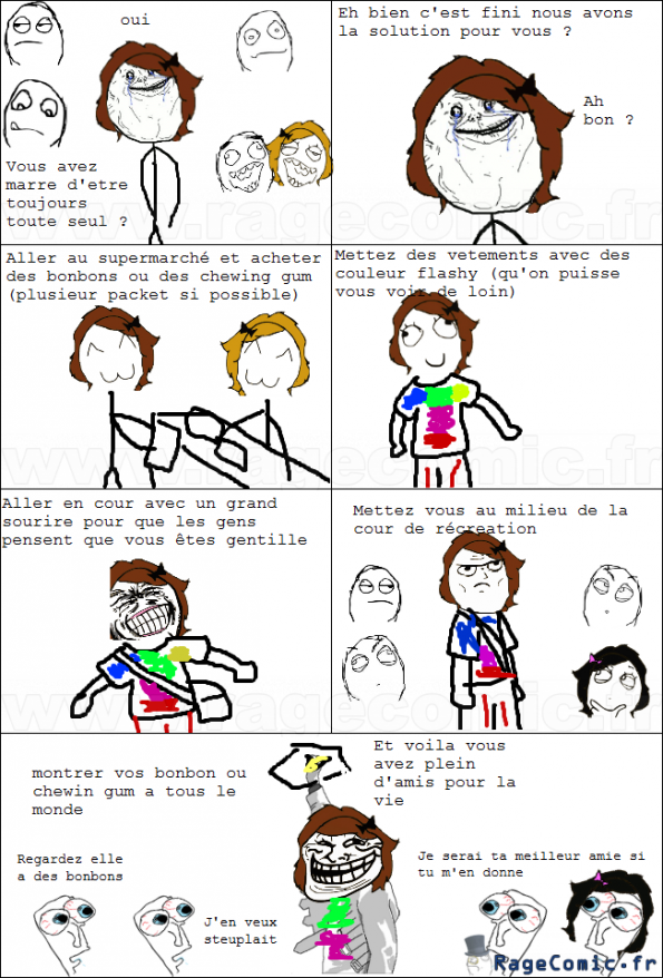 J'ai plein d'amie maintenant!