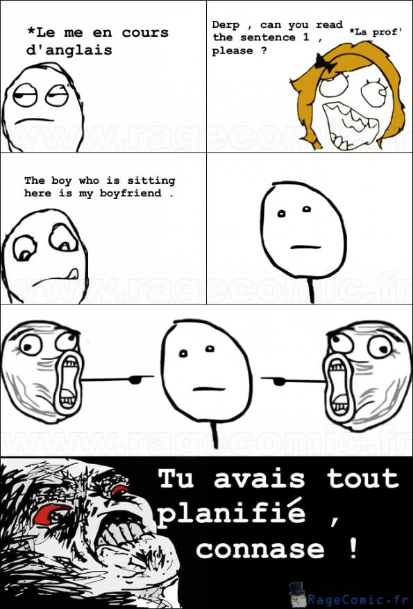 En cours d'anglais ...