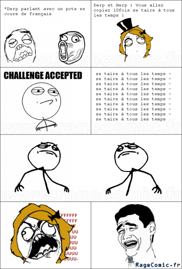 Se taire à tous les temps ? Easy.