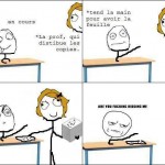 Quand la prof rend les copies...