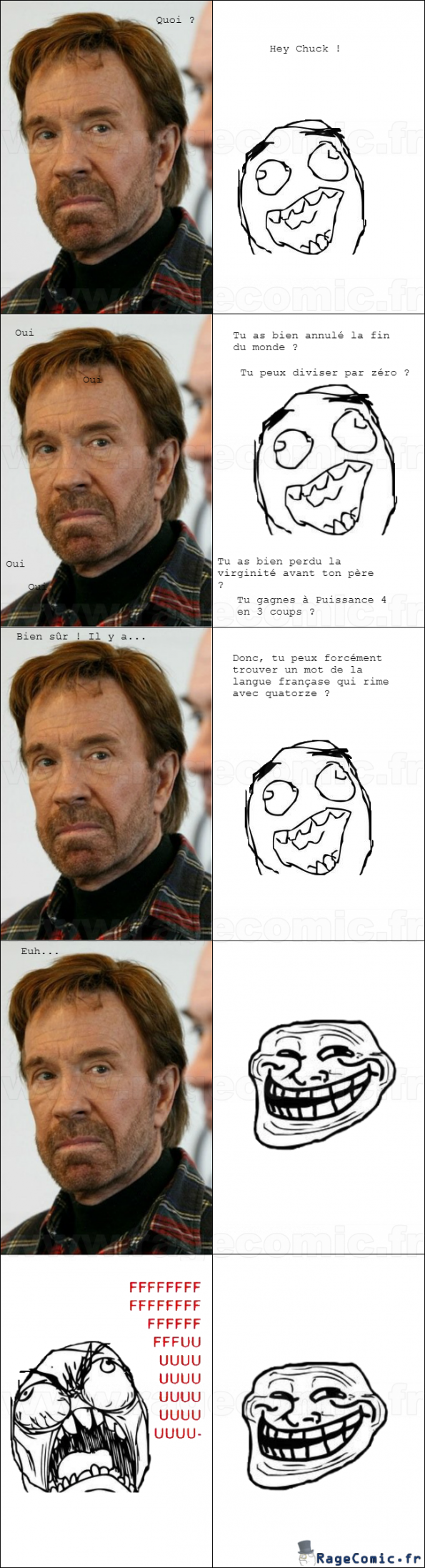 Chuck Norris trollé ! Chuck Norris trollé !
