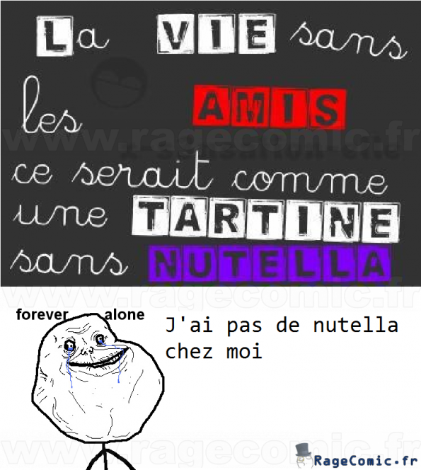 Forever Alone et le Nutella