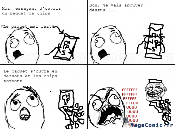 Troll Du Paquet De Chips