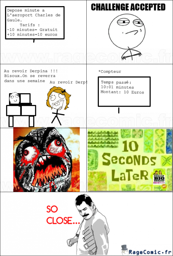 Rage dépose minute CDG