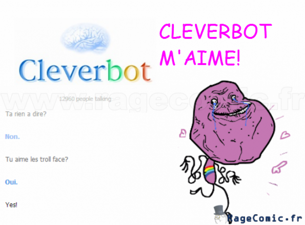 Clerverbot aime forever alone