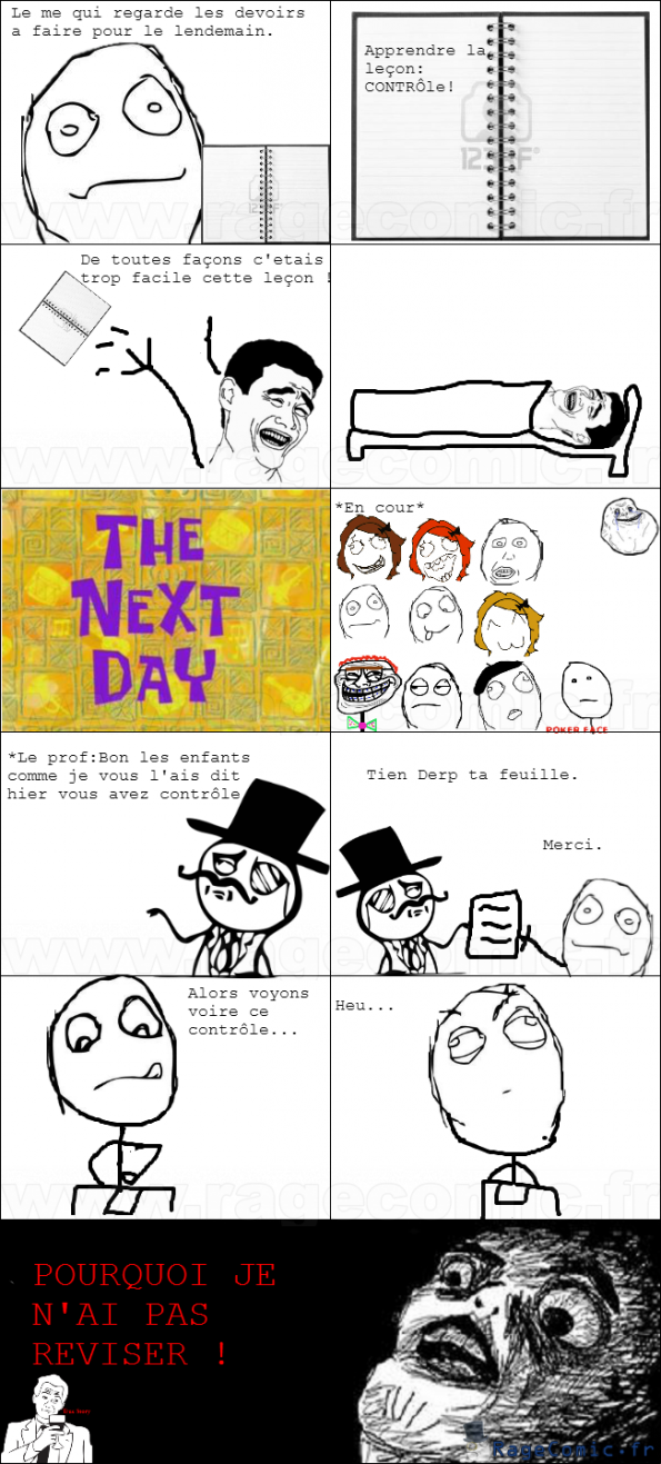 J'aurais du réviser... J'aurais du réviser...