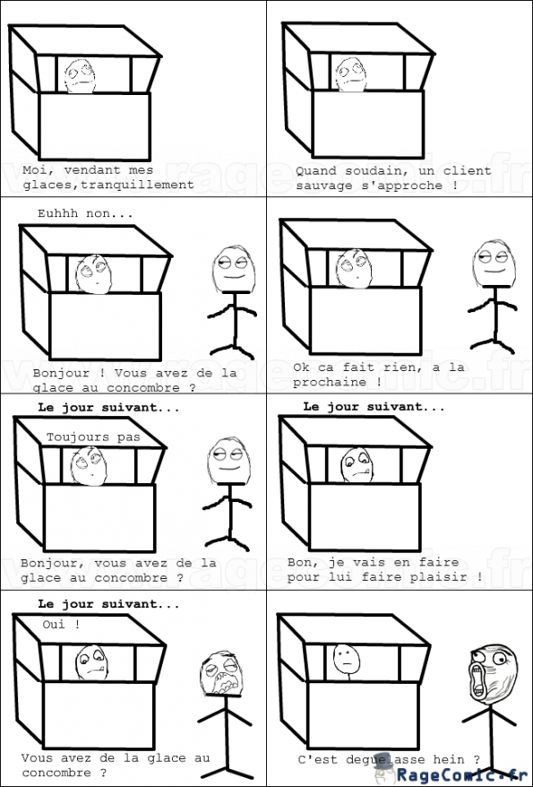 Vous avez de la glace au concombre ?